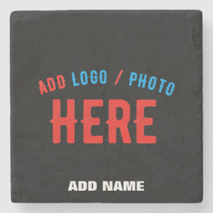 POSAVASOS DE PIEDRA PERSONALIZABLE MODERNO ESTILO NEGRO VERIFICADO MAR