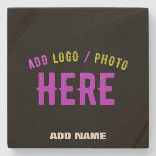 POSAVASOS DE PIEDRA PERSONALIZABLE MODERNO ESTILO NEGRO VERIFICADO MAR