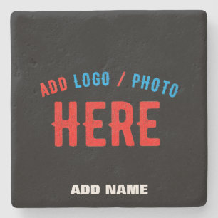 POSAVASOS DE PIEDRA PERSONALIZABLE MODERNO ESTILO NEGRO VERIFICADO MAR