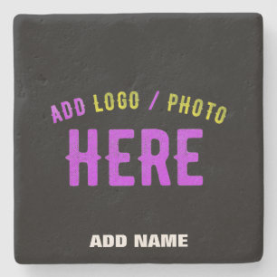 POSAVASOS DE PIEDRA PERSONALIZABLE MODERNO ESTILO NEGRO VERIFICADO MAR
