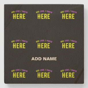 POSAVASOS DE PIEDRA PERSONALIZABLE MODERNO ESTILO NEGRO VERIFICADO MAR