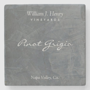 Posavasos De Piedra Personalizable Slate Stone Wine Coasters