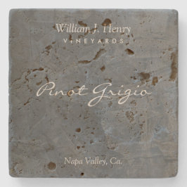Posavasos De Piedra Personalizable Slate Travertine Wine Coasters