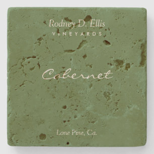 Posavasos De Piedra Personalizable Slate Travertine Wine Coasters