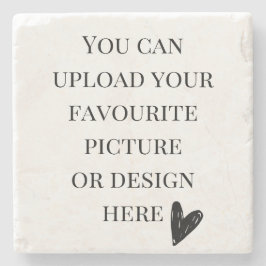 Posavasos De Piedra Personalización de mármol de 4" x 4"