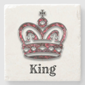 Posavasos De Piedra Personalizada la Corona Real del Rey