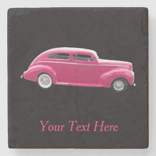 Posavasos De Piedra Personalizado 1940 Famoso americano Make Sedan (Anverso)