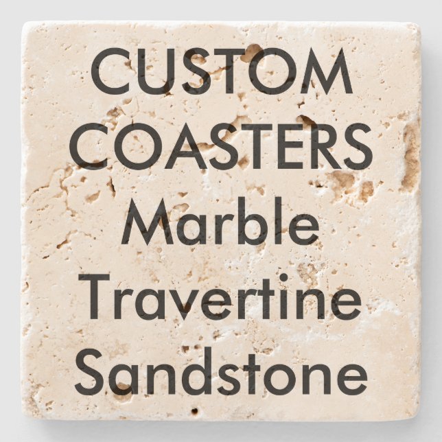 Posavasos De Piedra Personalizado 4" parte posterior de piedra real (Anverso)
