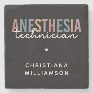 Posavasos De Piedra Personalizado Anestesia Técnico Retro Anestesia Te