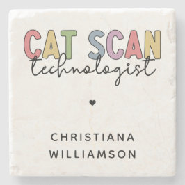 Posavasos De Piedra Personalizado CAT Scan Technologist CT Tech Gifts