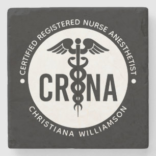 Posavasos De Piedra Personalizado de la CRNA Certificado de enfermero