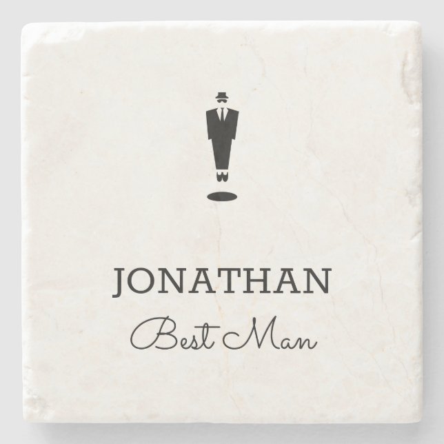 Posavasos De Piedra Personalizado de la fiesta de bodas de regalo para (Anverso)
