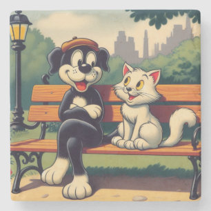 Posavasos De Piedra Personalizado de perros/gatos de origen animal
