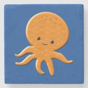 Posavasos De Piedra Personalizado de pulpo brillante