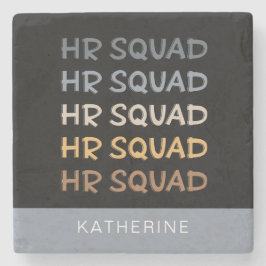 Posavasos De Piedra Personalizado de Recursos Humanos Squad: regalos d