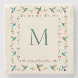 Posavasos De Piedra Personalizado Hummingbird