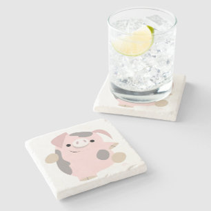 Posavasos De Piedra Personalizado lindo bailando escaparate de piedra