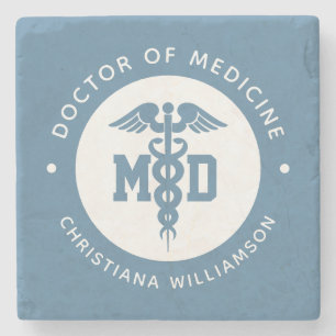 Posavasos De Piedra Personalizado Médica de Medicina Médica Graduación