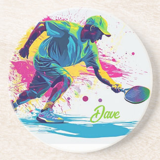 Posavasos de piedra personalizado para Pickle Ball