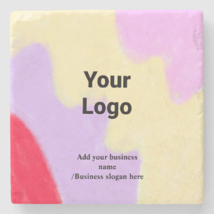 Posavasos De Piedra Personalizado simple código QR agregar su nombre l