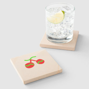 Posavasos De Piedra Personalizado simple código QR agregar su nombre l