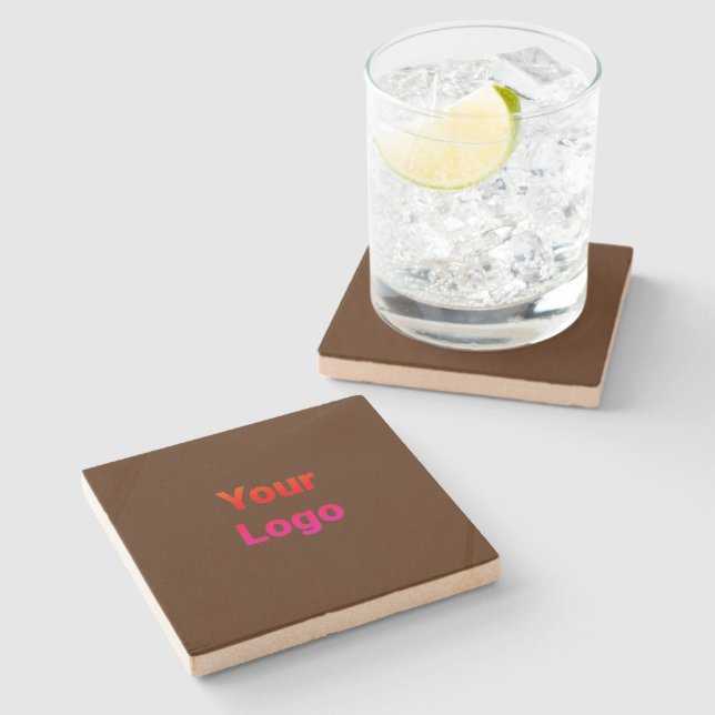 Posavasos De Piedra Personalizado simple código QR agregar su nombre l (Lateral)