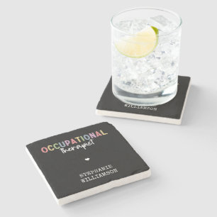 Posavasos De Piedra Personalizado Terapia Ocupacional Ocupacional de R