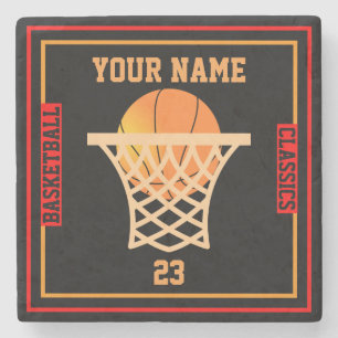 Posavasos De Piedra Personalizado TU NOMBRE Baloncesto
