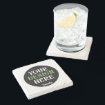 Posavasos De Piedra personalizado, único, elegante y minimalista hersh<br><div class="desc">Este diseño es accesible para todos. Siéntase libre de personalizar el logotipo,  imágenes,  texto y colores según sus preferencias. Muchas gracias.</div>
