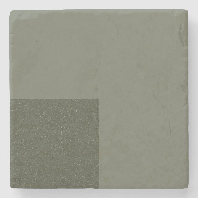 Posavasos de Piedra Personalizado Verde Musgo Mode (Anverso)