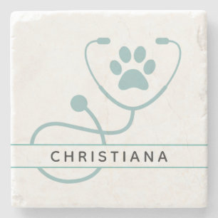 Posavasos De Piedra Personalizado Veterinarios