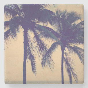 Posavasos De Piedra Personalizado vintage beach ocean photo print don