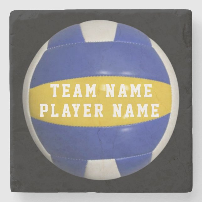 POSAVASOS DE PIEDRA PERSONALIZADO VOLLEYBALL PLAYER (Anverso)