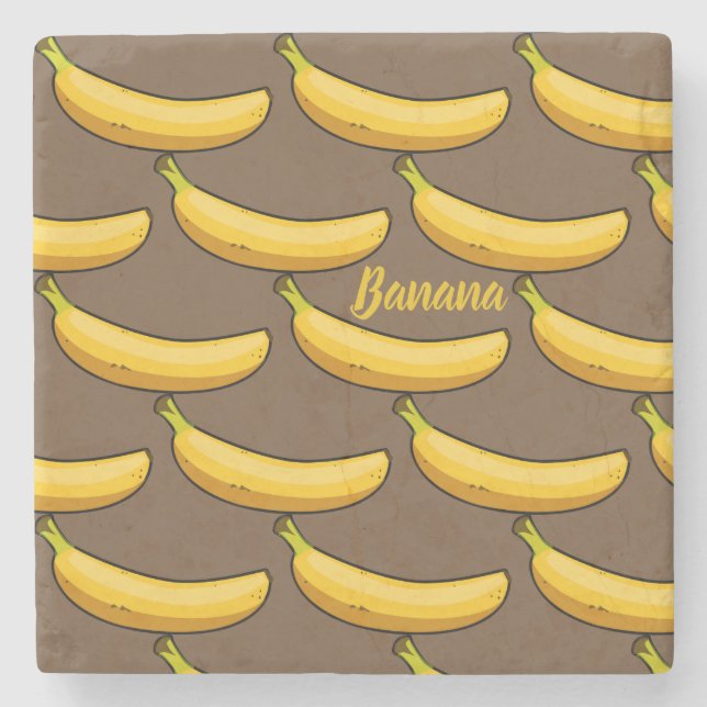 Posavasos De Piedra Personalizar Banana (Anverso)