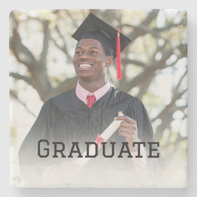 Posavasos De Piedra Personalized Graduation Photo Keepsake Memory Gift (Anverso)