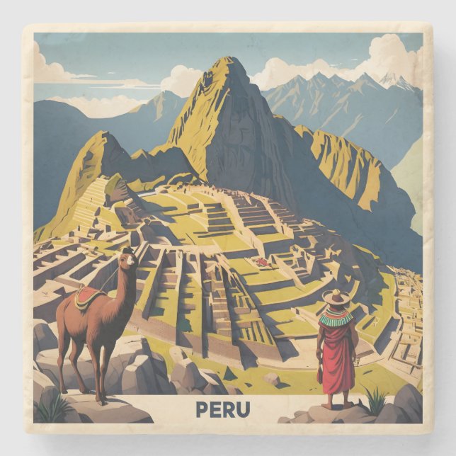 Posavasos De Piedra Perú Machu Picchu (Anverso)