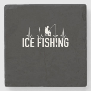 Posavasos De Piedra Pesca de hielo de Fisher
