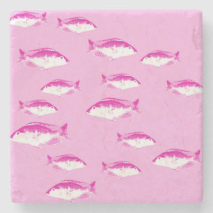 Posavasos De Piedra Pescado rosa