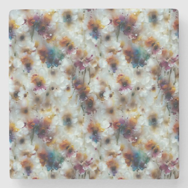 Posavasos De Piedra Petal de cera (Anverso)