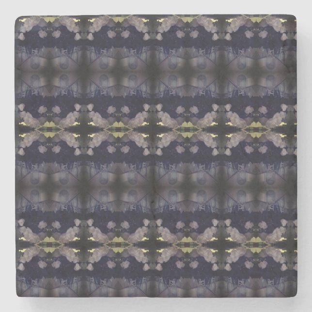 Posavasos De Piedra Petales de Rosa entrelazados  (Anverso)