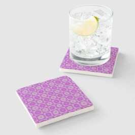 Posavasos De Piedra Pétalos en Silencio 01. Patrón floral.