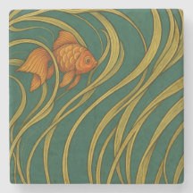 Pez dorado Art Nouveau