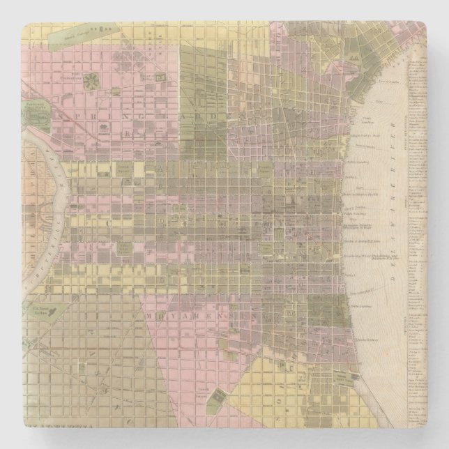 Posavasos De Piedra Philadelphia (Anverso)