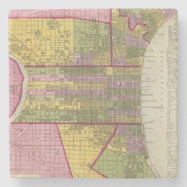 Posavasos De Piedra Philadelphia 7 (Anverso)