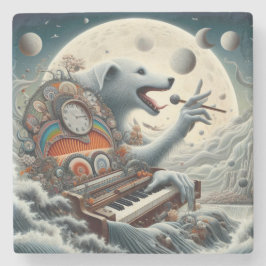 Posavasos De Piedra Pianista canis celestial