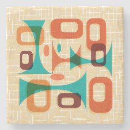 Posavasos De Piedra Piedra De Astras De Googie De Mediano Siglo