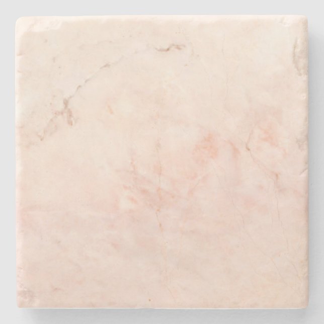 Posavasos De Piedra Piedra De Mármol Rosa Moderna Elegante (Anverso)