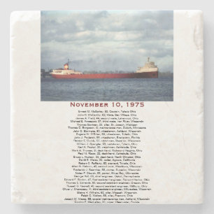 Posavasos De Piedra Piedra S.S. Edmund Fitzgerald Coaster