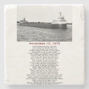 Posavasos De Piedra Piedra S.S. Edmund Fitzgerald Coaster