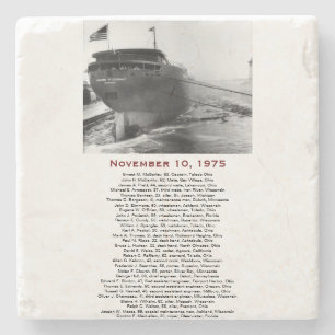 Posavasos De Piedra Piedra S.S. Edmund Fitzgerald Coaster